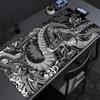 Traditional Dragon Wave Desk Mat Waterproof Nonslip Extended Mouse Pad