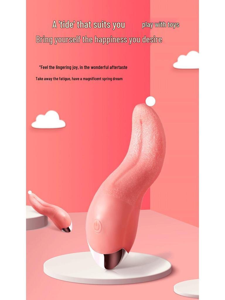 Realistic Clitoral Licking & Warming Vibrator: G-Spot Orgasming Adult Toy for Women