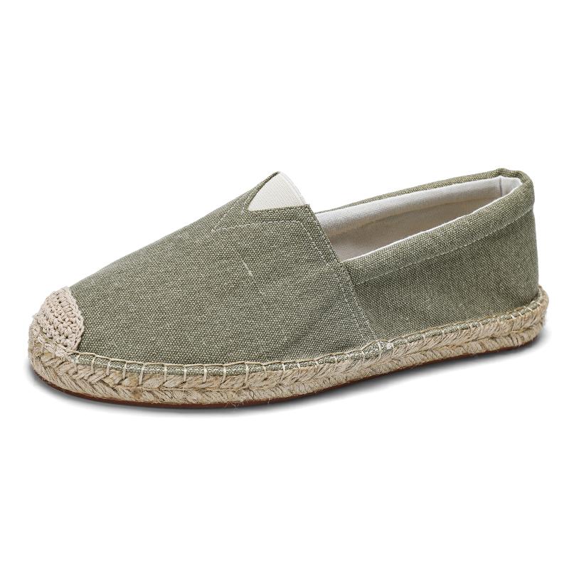 2026 Fashion Men's Fisherman Espadrilles Casual Slip-on Flats Comfortable Breathable Shoes with Durable Sole for Daily Walking