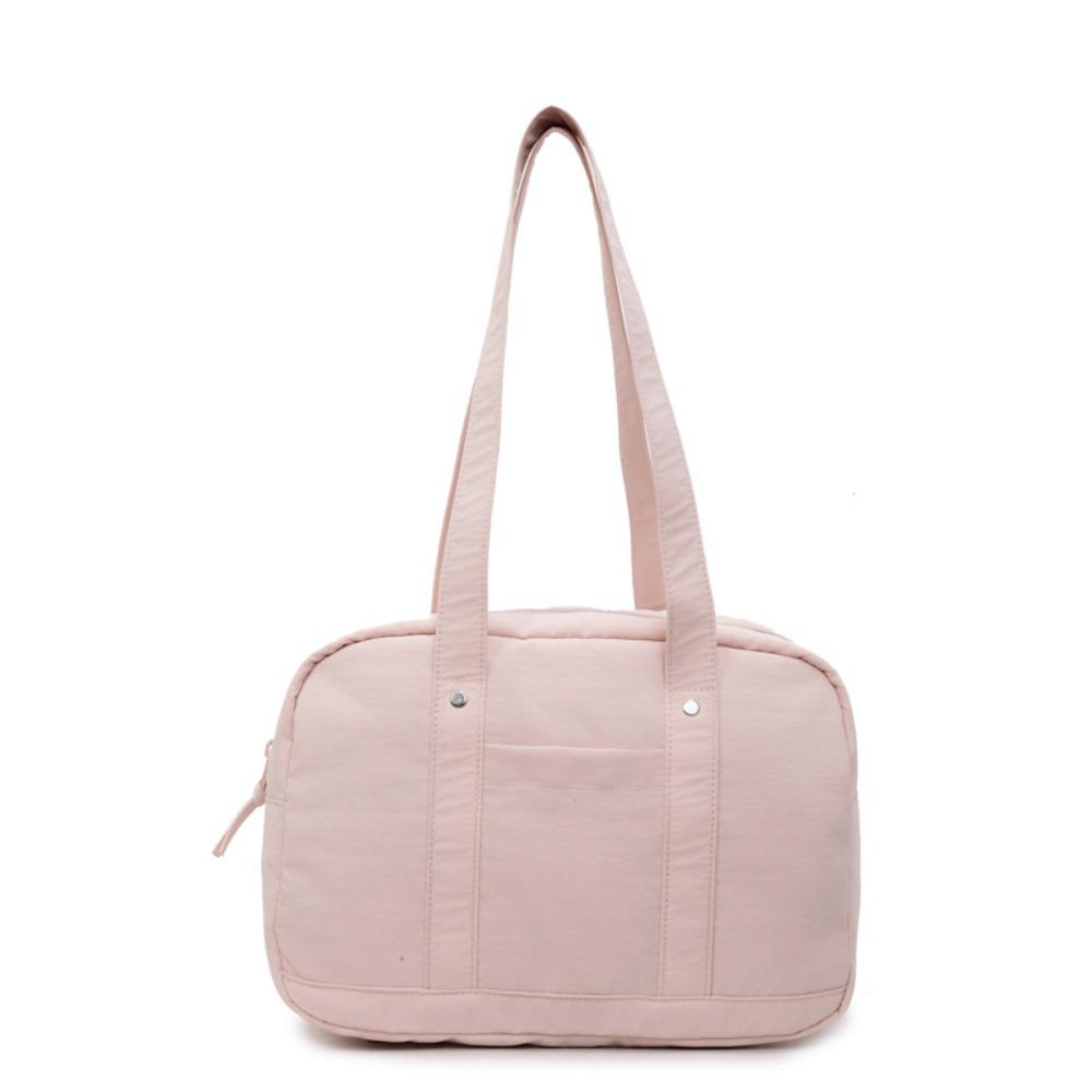 Solid Color Women Shoulder Bag Korean Style Simple Tote Bag Simple Casual Underarm Bag  Girls