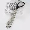 Pearl Necklace Tie For Women With Adjustable Lazy Design For Business And Casual Wear