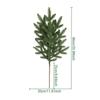 Flocking Green Artificial Pine Branches DIY Wreath Plastic Simulation Ceder Branches Photo Props Christmas Pine Stem