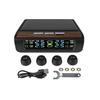 Wireless Solar TPMS LCD Car Tire Pressure Monitoring System with 4 External Sensors Solar Automatic