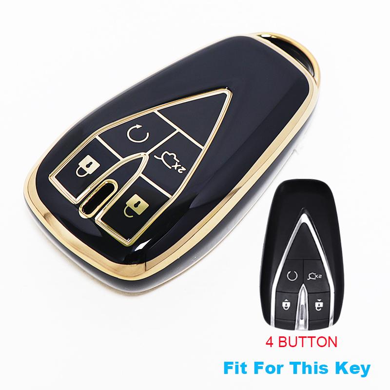 Tpu 4 Buttons Car Key Case Keychain Anti-Scratch Keyless Cover For Changan Cs35 Plus Unit Unik Oshan X7 X5 Cs75 Plus Cs55 Plus