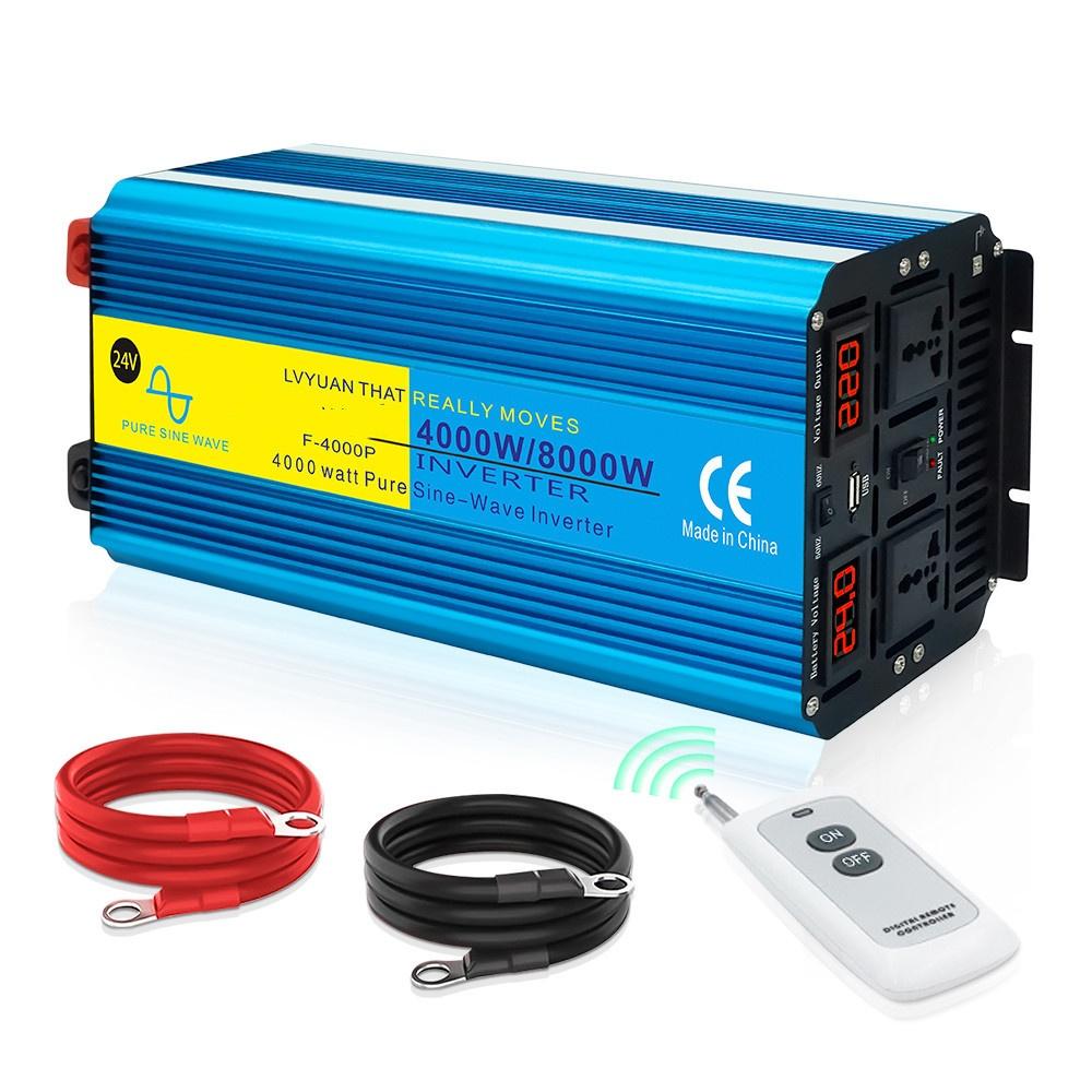 Portable Car Inverters Pure Sine Wave Converters 3000W To 8000W Peak Power Caravans Travel Inversor
