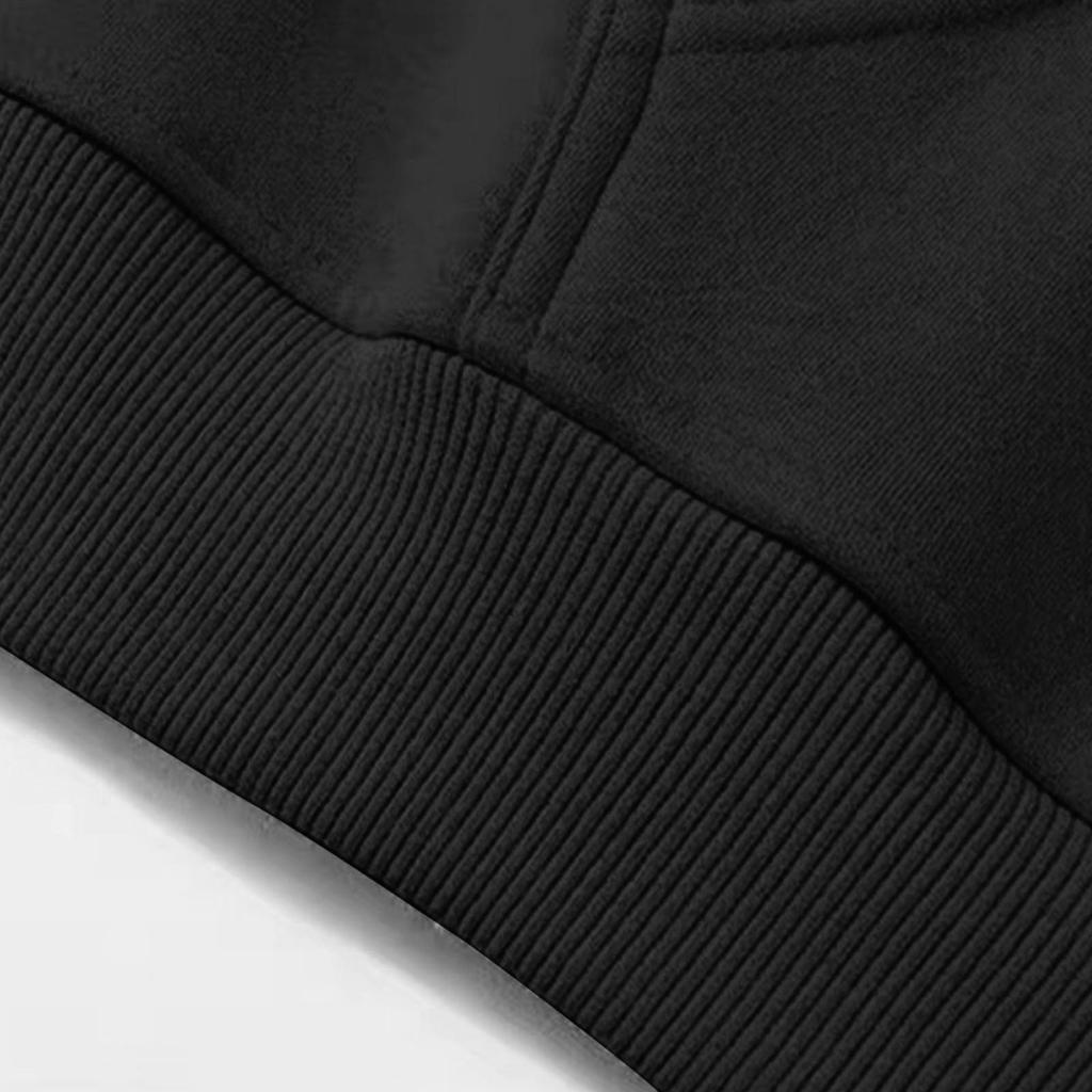 Men Hoodies Loose Sweatshirts Casual Fleece Lined Sweatshirt Winter Warm Hooded Pullover Tops With Pocket