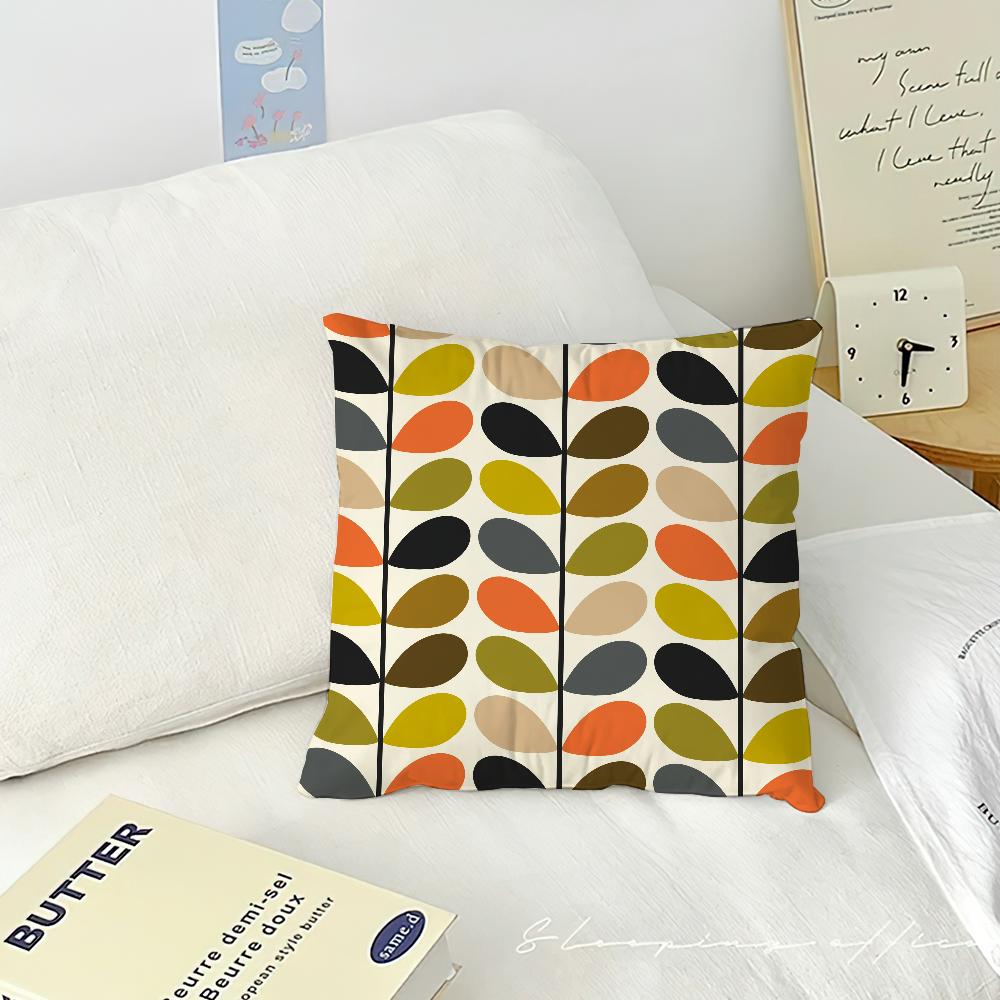 Ästhetische Kunst O-Orla Kiely Blumenstiel Kissenbezug Sofa Wohnzimmer Schlafzimmer Kopfteil Rückenlehne Kissen Quadratisches Kissen Nickerchenzeit