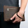 Cool Fashion Leather Clutch Wallet Evening Party Hand Purse For Men Women Male Female Zipper Long Purse Big Leather Wallet