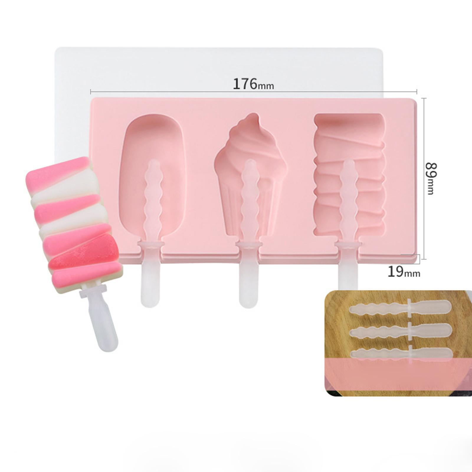 3 Cell Ice  Maker Lolly Mould Tray Kitchen  Ice  DIY