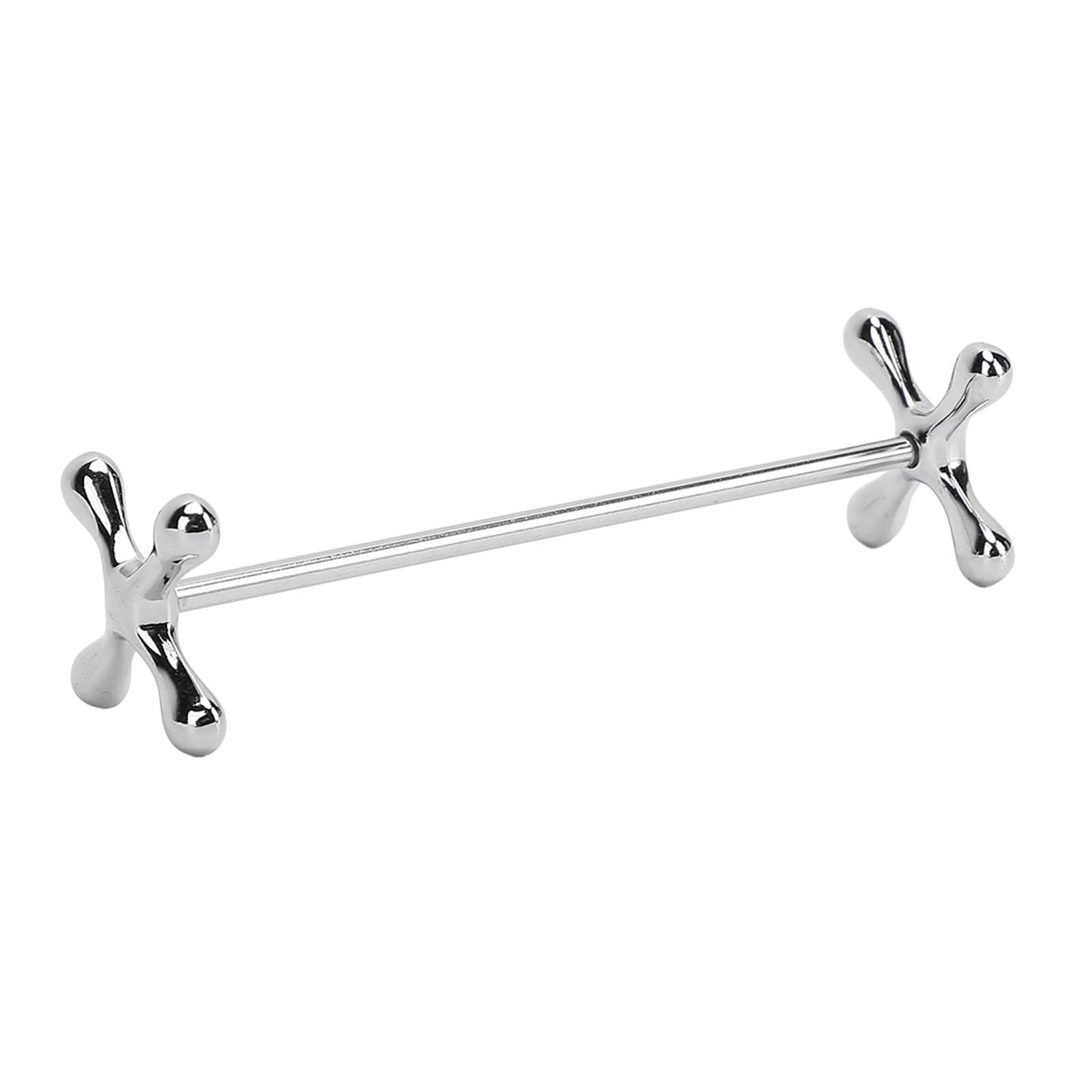 

4Pcs Metal Chopsticks Rest Stable Prevent Slip Multifunctional Stainless Steel Chopsticks Rest Pillow for Spoons Forks