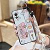 Cartoon Shockproof Phone Case For FCNT/Fujitsu Arrows N F-51C Phone Holder Waterproof Anti-knock Wrist Strap Anti-dust