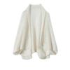 Women's Ethnic Style Cashmere Shawl-Scarf: 2-in-1 Fashionable Hollow Jacquard Cape