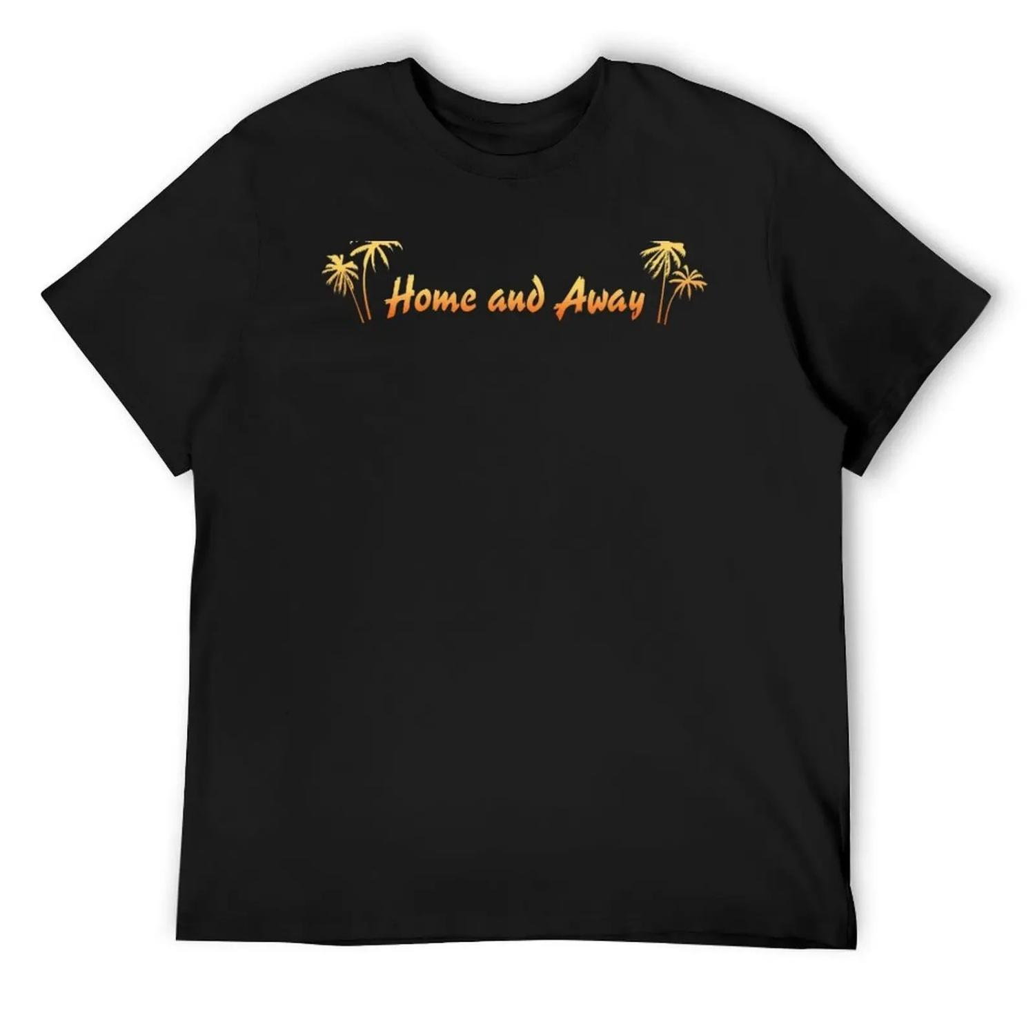

Retro Home And Away Logo T-Shirt sports fans graphic t shirt vintage summer clothes gifts for boyfriend men t shirt XXXXXL чорний