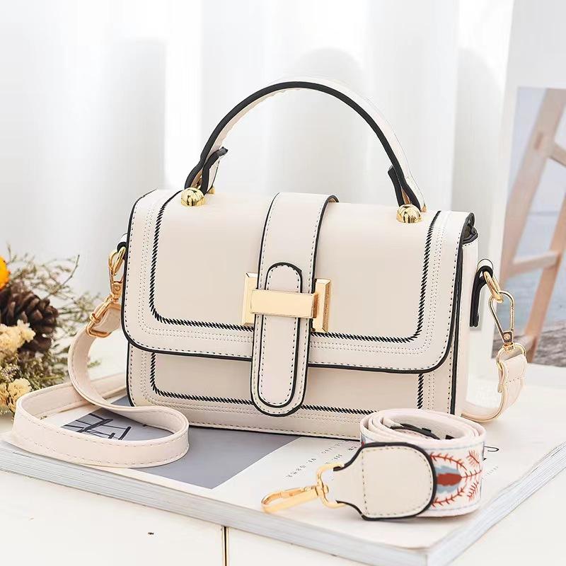 Taizhou Women's Bags Fashion Women's Bags Texture Trend Small Square Bag Shoulder Strap Portable Crossbody Shoulder Bag