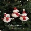 Weihnachten Plüsch Schneemann Anhänger Weihnachtsbaum Hängend Lieblich Schöner Anhänger Szene Dekorieren Weihnachtsbaum Hängende Ornamente