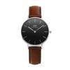 Daniel Wellington Classic Petite St. Mawes 32mm Watch, Black/Silver/Brown, Women's, DW00100181