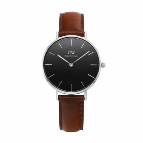 

Daniel Wellington Classic Petite St. Mawes 32mm Watch, Black/Silver/Brown, Women s, DW00100181
