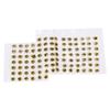 100Pcs Fishing Lure Eyes ThreeDimensional Sticky Lightweight Durable Fisheye Sticker for Making Fishing Bait(Gold )