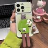 Barista Cat Electroplated Corning Case for iPhone17 Mobile Phone Case, Cat Catching Fish Apple 16 Protective Case 12