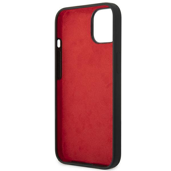 Ferrari Fehcp14Ssibbk Iphone 14 / 15 / 13 6.1 Czarny/Black Hardcase Silicone Metal Logo