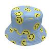 European and American new smiley face printing hat street sunshade bucket hat trendy outdoor sunscreen basin hat on both sides