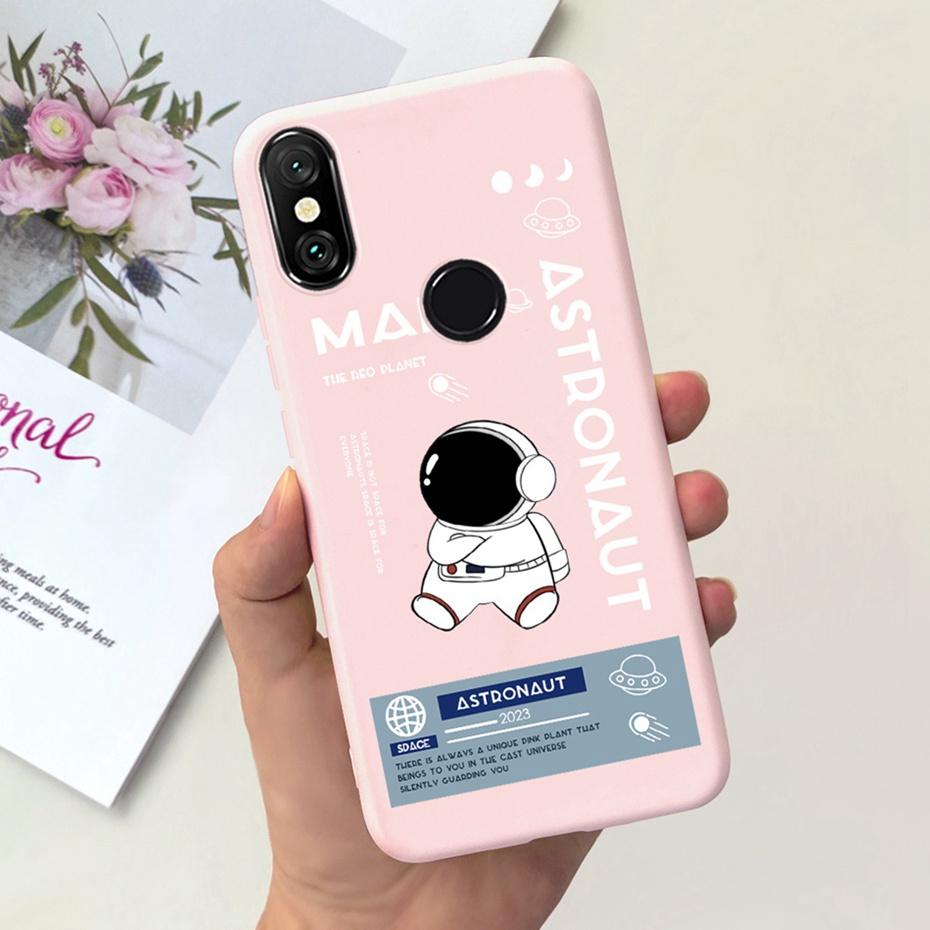 Case For Xiaomi Mi A2 Lite 5.84" Cute Animal Cartoon Candy Color Soft Silicone Phone Bumper For Xiaomi Mi A2lite Back Cover
