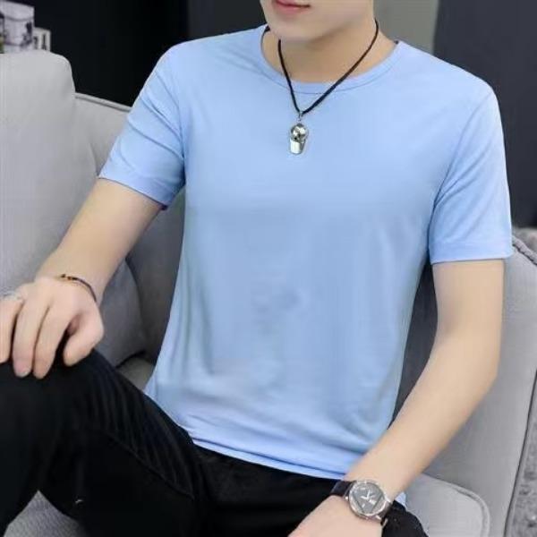 Mens T-Shirts Casual Crewneck Short Sleeve Shirts Summer Tops Basic Pullover Tees