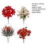Dekorative Blomsterplanter til Indflyttergaver 23 Stk Kunstige Julestjerner, Livagtig Blomsterarrangement Hjemmekontor Bryllup Falsk Spisebord
