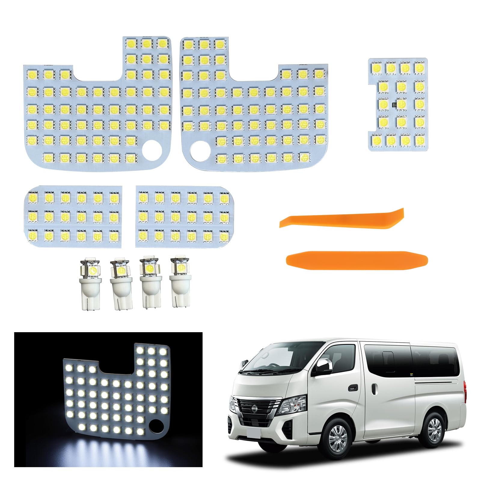 

UNNKIBO NV350 Caravan LED Interior for NV350 Caravan GX Custom Interior Genuine Includes Special Instruction Japanese Instruction Manual Light, E26,