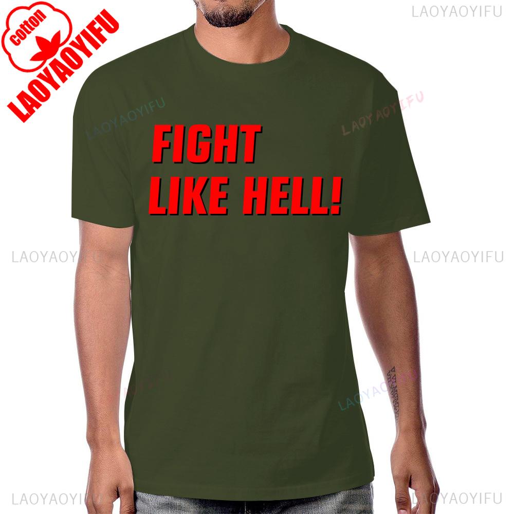 Fight Like Hell Support Postal Workers Support Workers Save USPS Tshirt Casual Cotton Streetwear Short Sleeve Summer Man Tshirt