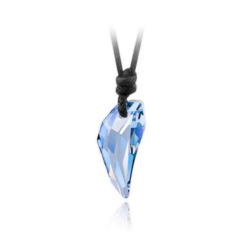 Tooth Wolf Shape Pendant Necklace Transparent Solid Color Decoration Jewelry