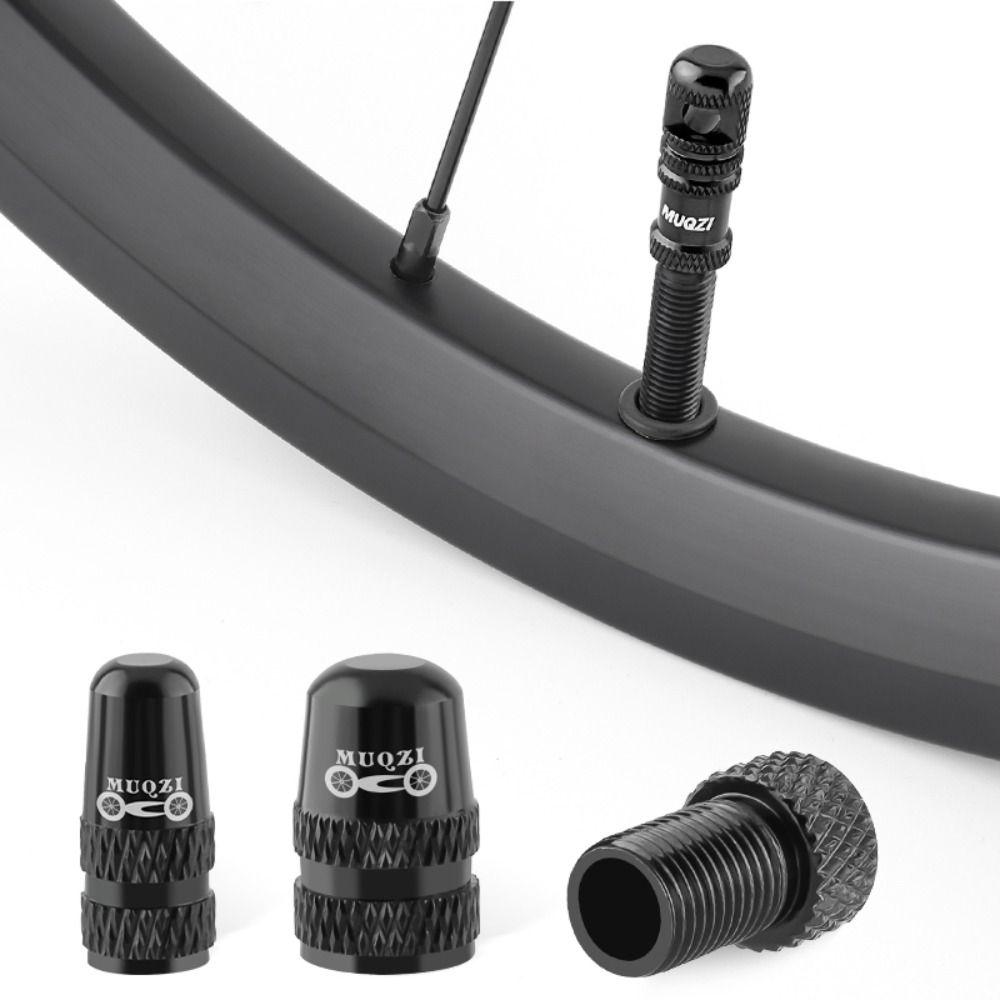 Strong Sealing Tubeless Tire Valve Cap Set CNC Presta/Schrader Tire Valve Cap  Bike Tire