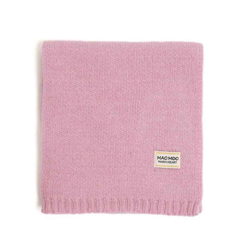 MAC MOC Dull Dull Soft Wool Knit Logo Muffler_6 colors
