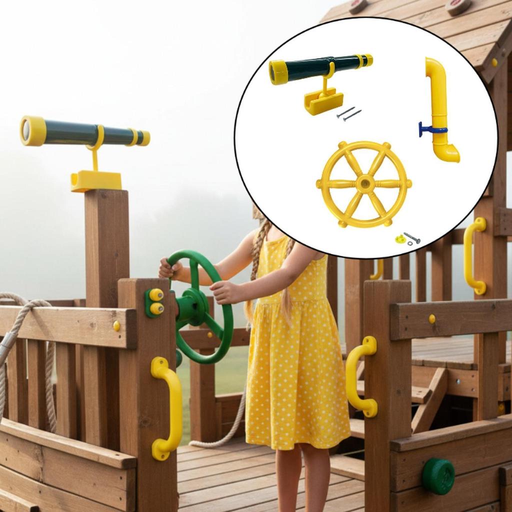 Kids Outdoor Playground Accessories Playset Easy Installation Role Playing