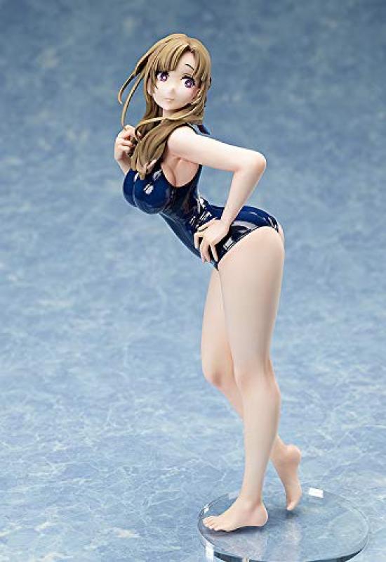 FREEing You Love Your Her Normal Attacks Are and Daisuki Mamako School Swimsuit Scale PVC Painted Complete Figure "Do Mom? Area-of-Attack Double-Hit?"