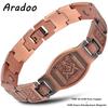Reines Kupferarmband für Herren Magnetische Vintage-Armbänder Armband Verstellbarer Schmuck Geschenk mit Größenwerkzeug