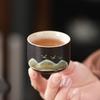 Coarse pottery Qingshan automatic tea set Chinese tea set ceramic lazy tea set gift box stone mill gift business