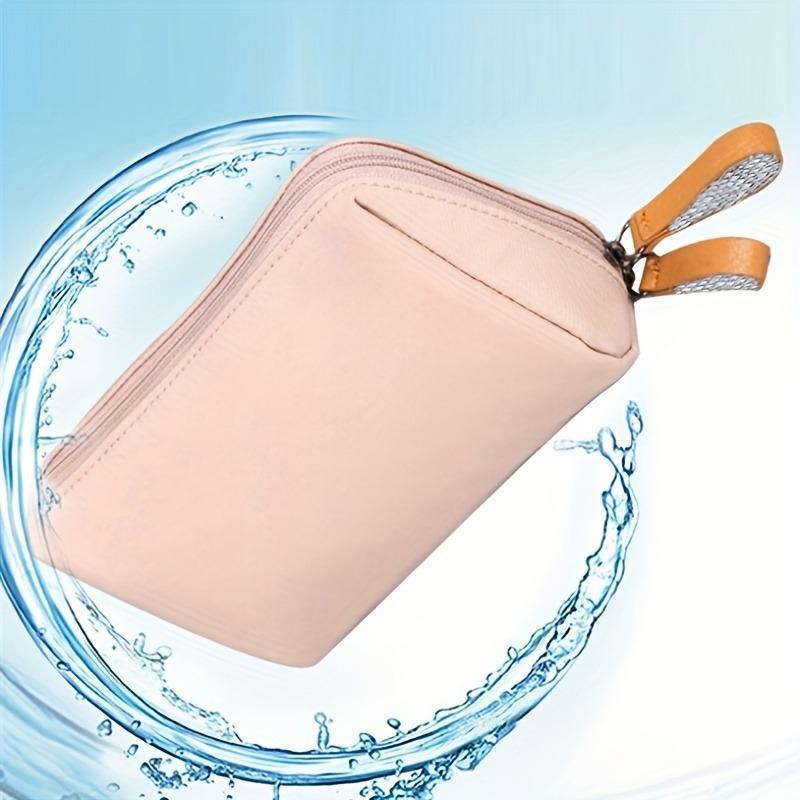 1pc Compact, Portable, Waterproof Women's Makeup Bag - Durable Polyester Structure, Odorless Mini Makeup Bag