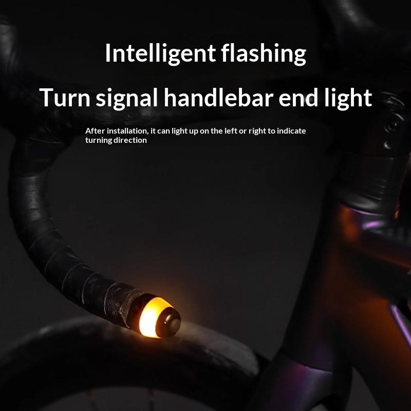 2PCS Handlebar Bike Light Waterproof Turn Signal for Enhanced Night Visibility