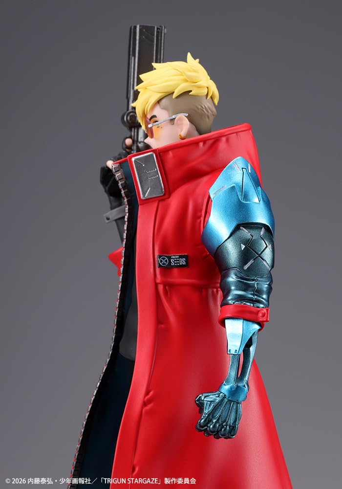 Kotobukiya TRIGUN STAMPEDE OSHI WORKS Vash the Stampede TRIGUN STAMPEDE Scale PVC Painted Complete Figure 1/8