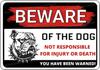 Beware of The Dog  Rottweiler You Have Been Warned Aluminum Sign  Outdoor Yard Warning Perfect for Fence Yard  Home Dec