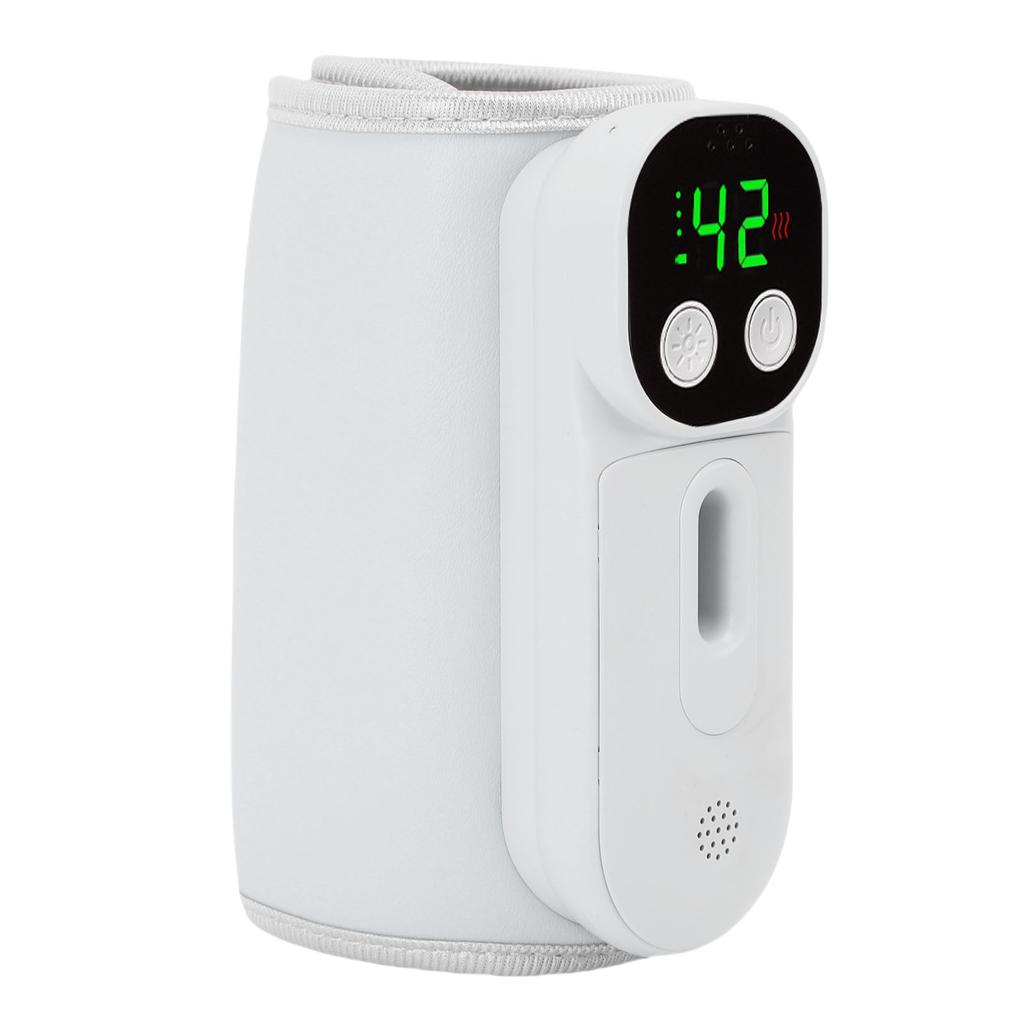 Milk Bottle Warmer Cordless LED Display Fast Heating Accurate Temp Control Breastmilk Warmer with Night Light Window