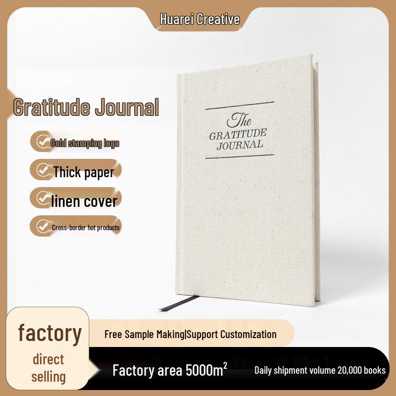Cross-Border Gratitude Journal & Planner - Linen Fabric