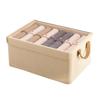 Home Storage Organizer With Foldable Fabric Bin For Clothing And Accessories