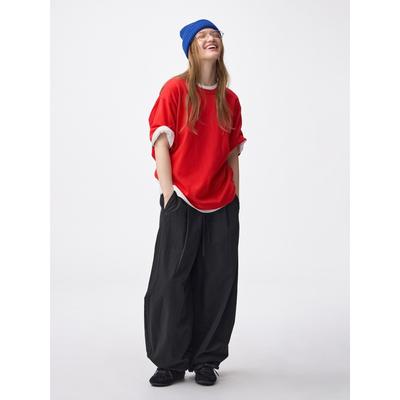 Linen Blend Balloon Pants+ec