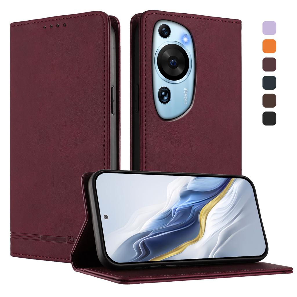 Magnetic Flip Leather Wallet Phone Case With Card Holder For Huawei P60 Art P60 P50 P40 P30 P20 Pro Lite Shockproof Cover