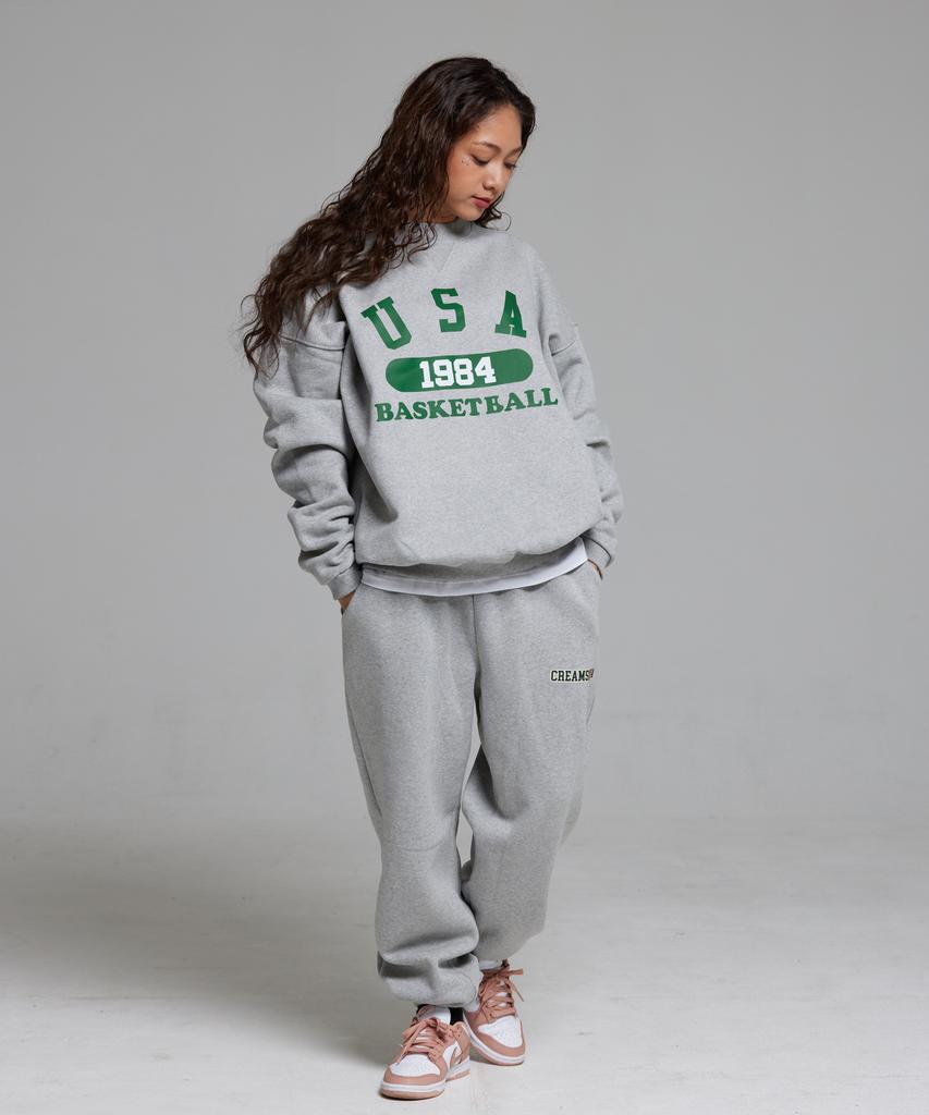 CREAM SODA LAB Usa Basketball Sweatshirt Gray