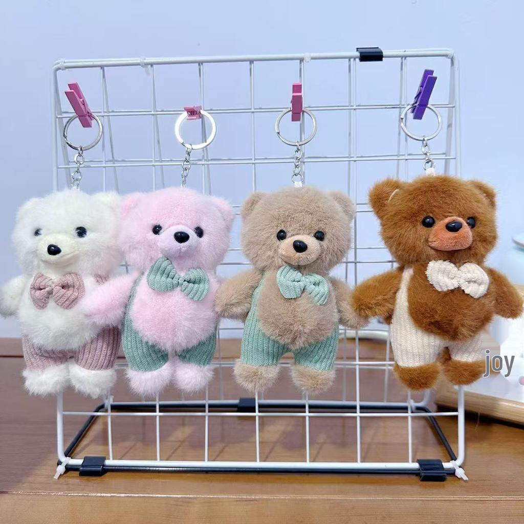 Mini Plush Toy Claw Machine Keychain Charms