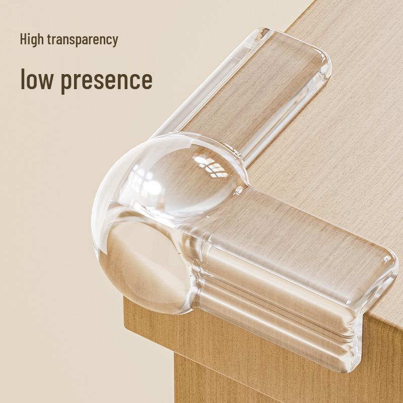 Lotus Silicone Corner Protectors - Transparent Anti-Collision Guards for Furniture Edges