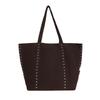 Frosted Rivet Bag Large Capacity Women's Tote Bag Versatile Bucket Bag Commuter Shoulder Bag Fashion Casual Handbag